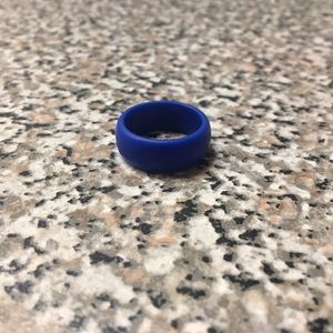 Blue QALO Silicone Wedding Ring